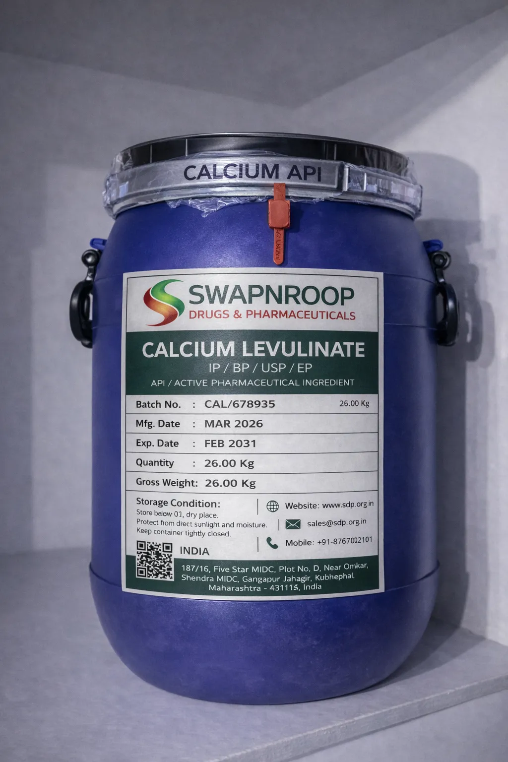 Calcium Levulinate API Manufacturer in Maharashtra India